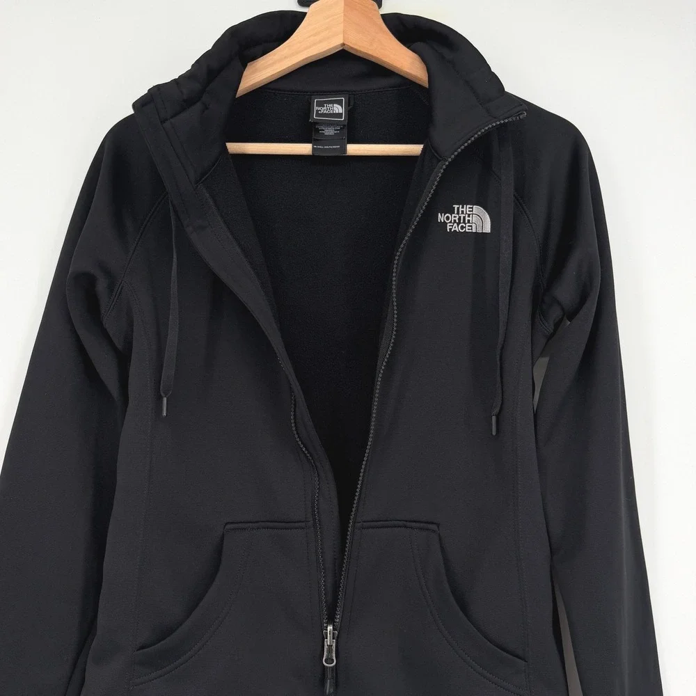 The North Face Women's Black Full Zip Jacket Pockets Sz S‎